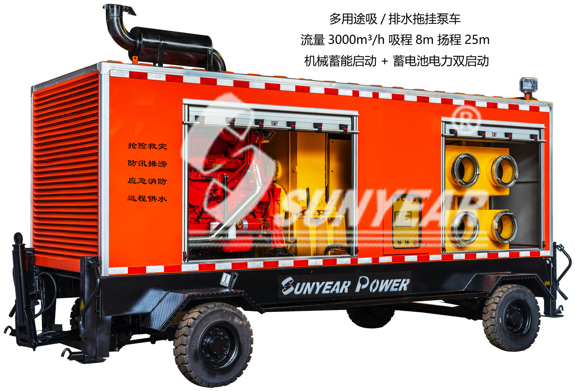 排水拖掛泵車(chē)